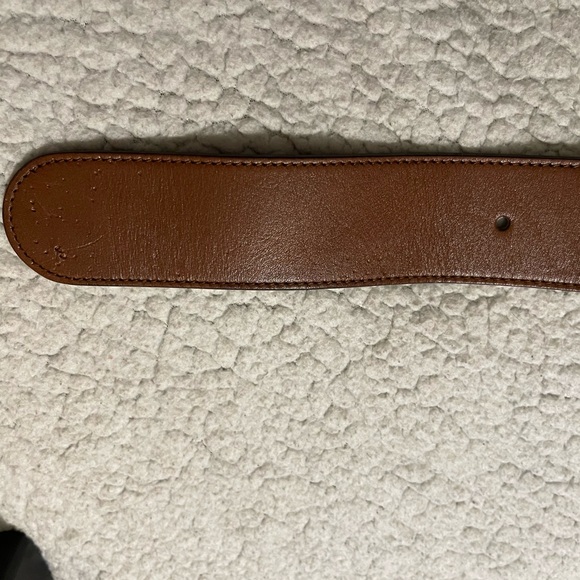 💐 GUCCI DOUBLE GG LEATHER CANVAS LOGO BELT ♥️💚 - Picture 6 of 9